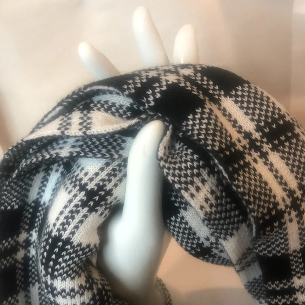 TIMBERLAND Plaid Flat Knit Scarf NWT